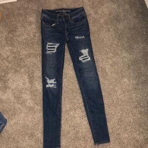 american eagle reinforced ripped jeans